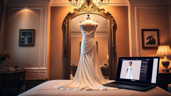 Discover the convenience of at-home virtual wedding dress fittings with RobeMarie